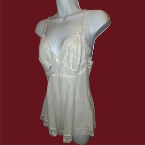 Chic Cream Lace Lingire Bodysuit